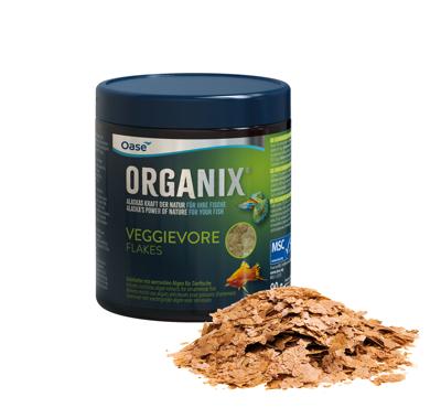 Oase ORGANIX Veggievore Flakes 550ml - Duurzaam Visvoer voor Plantaardige Vijvervissen