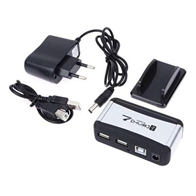 Frans stopcontact, USB 2.0-poorten, externe hub 7 met meerdere stekker, netstekker, voor laptop