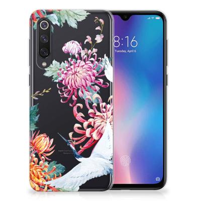 Xiaomi Mi 9 SE TPU Hoesje Bird Flowers Xiaomi Mi 9 SE TPU Hoesje Bird Flowers