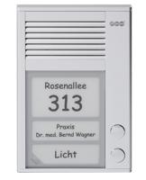 Auerswald TFS-dialoog 202, deurintercom 2-knops voor A/B aluminium - thumbnail