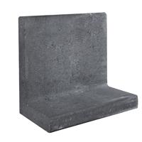 L-element zwart 50x40 voet 30 cm Gardenlux - Gardenlux - thumbnail