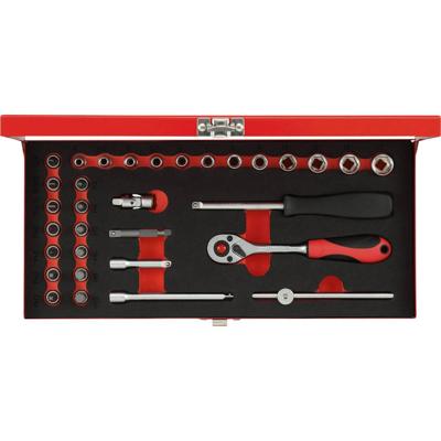 Gedore RED | R49004033 | Dopsleutelset | 1/4” | 4-13 mm | 32-Delig - R49004033