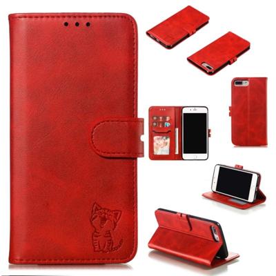 Lederen beschermhoes voor iPhone 6 plus & 6s plus (rood)