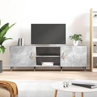 Tv-meubel 150x30x50 cm bewerkt hout betongrijs - thumbnail