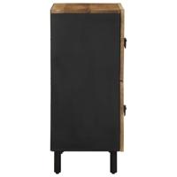 Dressoir 60x33,5x75 cm massief ruw mangohout - thumbnail