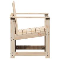 Tuinstoel 62x55x77 cm massief grenenhout - thumbnail