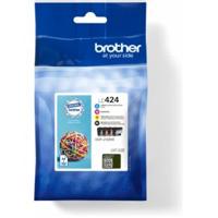 Huismerk Brother LC-424 Inktcartridges Multipack (zwart + 3 kleuren) - thumbnail