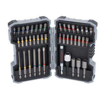 Bosch Accessories 0615997658 Bitset 43-delig Kruiskop Phillips, Kruiskop Pozidriv, Plat, T-profiel Incl. bithouder