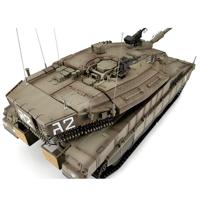 Torro 1/16 RC IDF Merkava MK IV BB+IR (Metal Tracks) - thumbnail