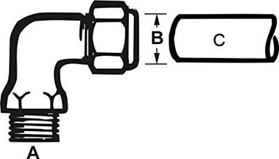 Cornat Klemkoppeling/Ch Knie 3/8Mx10Mm - TEC582204