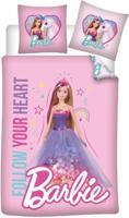 Barbie Dekbedovertrek follow your heart 100 X 135 Cm katoen - thumbnail