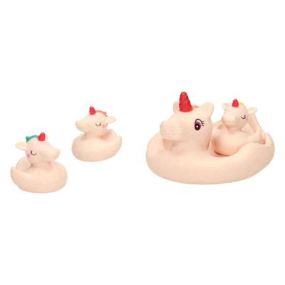 Lobbes Baddieren eenhoorn familie, 4dlg. Lobbes Baddieren eenhoorn familie, 4dlg.