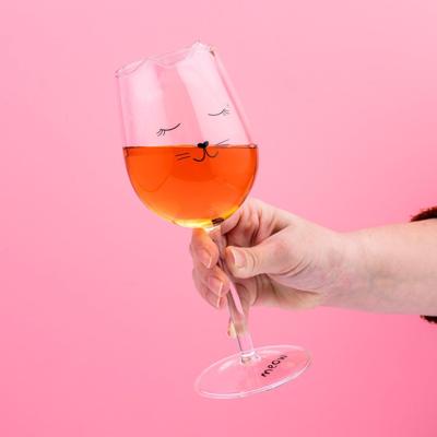 Kat wijnglas Kat wijnglas