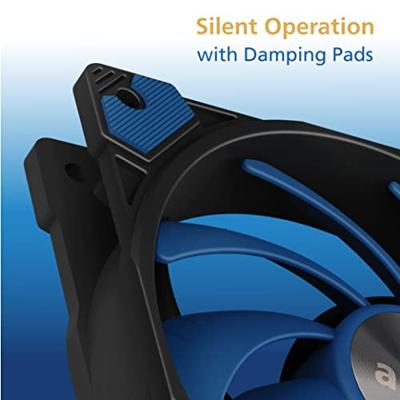 Akasa ALUCIA SC Computer behuizing, Processor Ventilator 12 cm Zwart, Blauw 1 stuk(s)