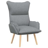 Fauteuil Lichtgrijs 69 x 74 x 93 cm Stof - thumbnail