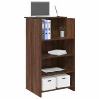 Receptiebalie 55x50x103,5 cm bewerkt hout bruin eikenkleur - thumbnail