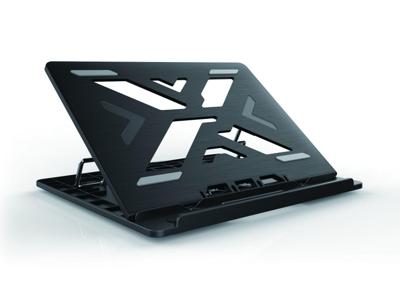 Conceptronic ERGO Laptop Cooling Stand 39,6 cm (15.6 ) Notebookstandaard Zwart Conceptronic ERGO Laptop Cooling Stand 39,6 cm (15.6 ) Notebookstandaard Zwart
