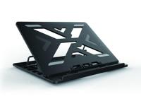 Conceptronic ERGO Laptop Cooling Stand 39,6 cm (15.6 ) Notebookstandaard Zwart - thumbnail