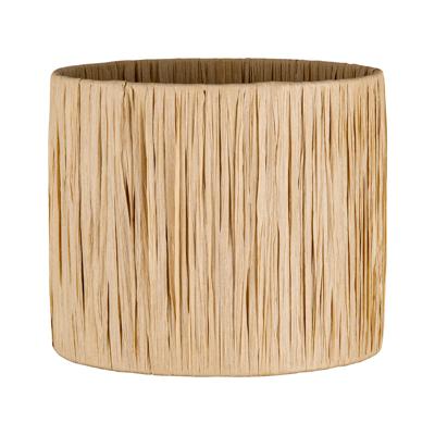 Raffia lampenkap - cilindrisch - beige - Boheemse stijl - ø20 x 17 cm - E27 fitting - Ontworpen voor tafellampen en Pendellamp - Ontworpen voor woonkamer en eetkamer