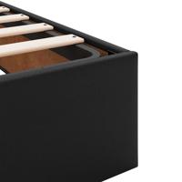 Bedframe zonder matras 200x200 cm kunstleer zwart - thumbnail