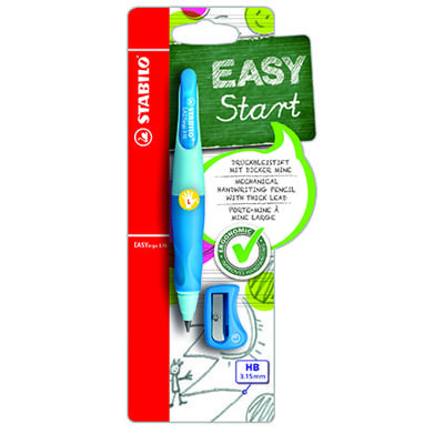 STABILO easyergo 3.15 - ergonomisch vulpotlood - linkshandig - blauw STABILO easyergo 3.15 - ergonomisch vulpotlood - linkshandig - blauw