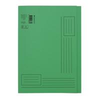 Vouwmap Quantore A4 ongelijke zijde 250gr groen - thumbnail