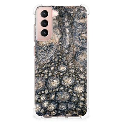 Samsung Galaxy S21 FE Case Anti-shock Krokodillenprint Samsung Galaxy S21 FE Case Anti-shock Krokodillenprint