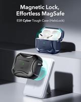 ESR voor AirPods Pro 2 hoes, MagSafe draadloos opladen, compatibel met AirPods Pro 2e generatie 2022/1e generatie 2019, magnetisch deksel, HaloLock Cyber Armor Tough Case voor AirPod Pro, zwart - thumbnail