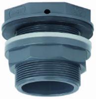 Europond Tankdoorvoer 32mm voor Vijvers - Vlakke Uitlaat, Hoge Druk PVC, Zoet- & Zoutwaterbestendig - thumbnail