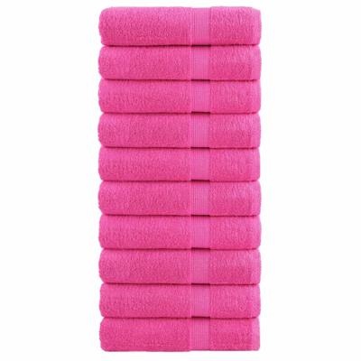VidaXL Handdoeken solund 10 st 600 g/m² 50x100 cm roze VidaXL Handdoeken solund 10 st 600 g/m² 50x100 cm roze