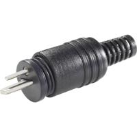 BKL Electronic 0205003/K Luidsprekerconnector Stekker, recht Aantal polen: 2 Zwart 1 stuk(s) - thumbnail