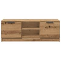 Tv-meubel 102x35x36,5 cm bewerkt hout artisanaal eikenkleur - thumbnail