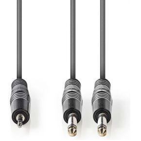 Nedis Stereo-Audiokabel | 2x 6,35 mm Male | 3,5 mm Male | 3 m | 1 stuks - COTH23200GY30 COTH23200GY30