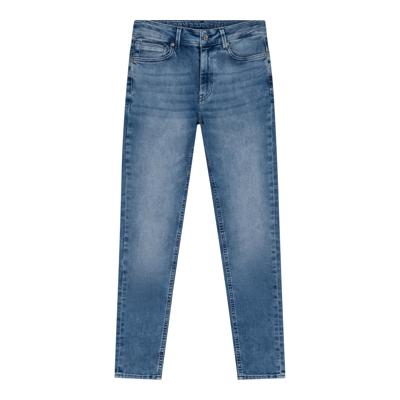 Tapered Fit Damaged Light Denim