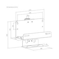 My Wall Media-Player houder Zwart - thumbnail