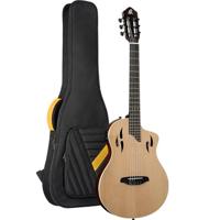 Ortega RTPSTD-NAT TourPlayer Series Standard Gloss Natural elektrisch-akoestische klassieke gitaar met gigbag - thumbnail