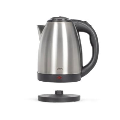 Waterkoker - LIVOO - DOD207 - 1500 W - 1,8 L - 360° draaibare voet - Roestvrij staal
