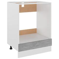 VidaXL Ovenkast lyon 60x46x81,5 cm bewerkt hout betongrijs - thumbnail