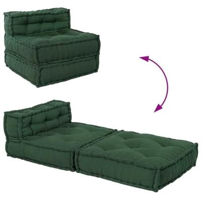 Poef modulair 70x70x54 stof groen Poef modulair 70x70x54 stof groen