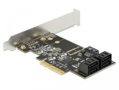 DeLOCK 5-poorts SATA PCIe x4-kaart adapter