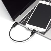 Amazon Basics USB-C to Micro USB 2.0 Cable for Smartphone- 15.2 cm, Black - thumbnail