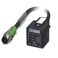 Phoenix Contact 1438586 Sensor/actuator connector, geassembleerd M12 Aantal polen (sensoren): 3 Stekker, recht, Stekker, haaks 1.00 m 1 stuk(s) - thumbnail