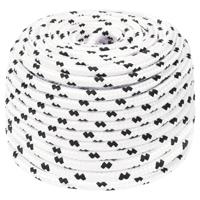 VidaXL Boottouw gevlochten 8 mmx100 m polyester wit4 - thumbnail