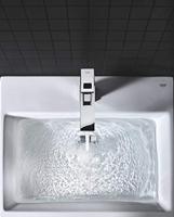 Grohe Eurocube Wastafelkraan Medium Met Waste 28 mm Met Temperatuurbegrenzer Chroom - thumbnail