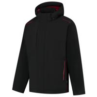 Tricorp Winter Tech Shell Accent zwart-rood S - thumbnail