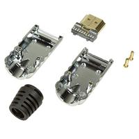LogiLink CHP001 HDMI Adapter [1x Open kabeleinde - 1x HDMI-stekker] Zwart, Zilver Metaal - thumbnail