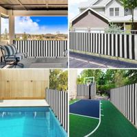 VidaXL Privacynet 75 g/m² 2x25 m hdpe antracietkleurig en wit - thumbnail