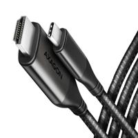 AXAGON RVC-HI2MC USB-C-kabel HDMI / USB-C Aansluitkabel HDMI-A-bus 1.8 m Zwart - thumbnail