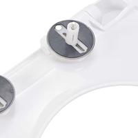 VidaXL Toiletbril soft-close met quick-release ontwerp wit - thumbnail