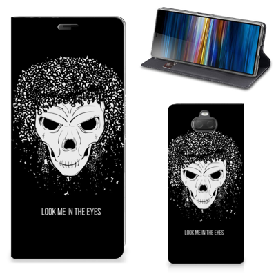 Mobiel BookCase Sony Xperia 10 Plus Skull Hair Mobiel BookCase Sony Xperia 10 Plus Skull Hair